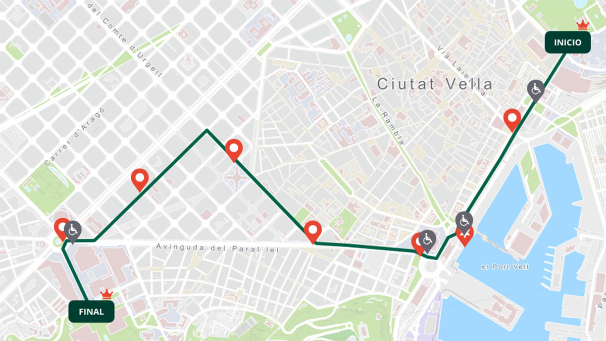 Recorrido cabalgata Barcelona