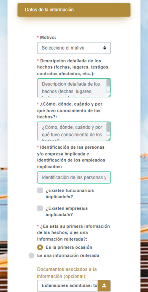 Detalle y descripción