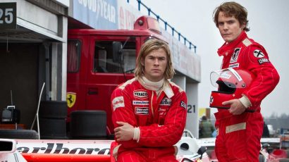 James Hunt y Niki Lauda en la película 'Rush'.