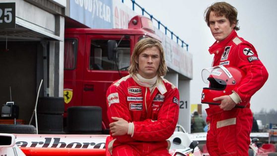 James Hunt y Niki Lauda en la película 'Rush'.