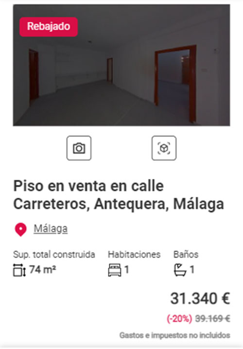 Piso a la venta en Aliseda por 31.000 euros