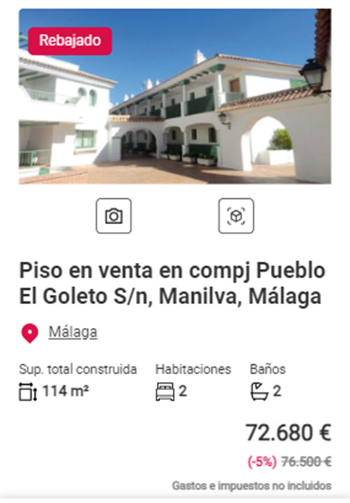 Piso a la venta en Aliseda por 72.000 euros