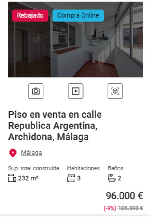 Piso a la venta en Aliseda por 96.000 euros