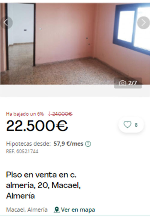 Piso con descuento en Servihabitat por 22.500 euros