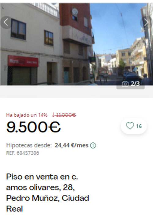 Piso con descuento en Servihabitat por 9.500 euros