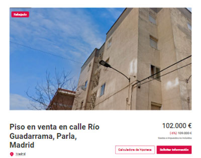Piso a la venta en Madrid por 102.000 euros