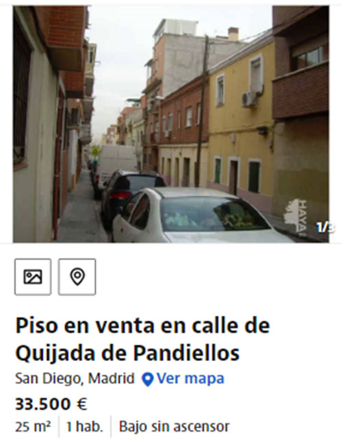 Piso en Madrid por 33.500 euros