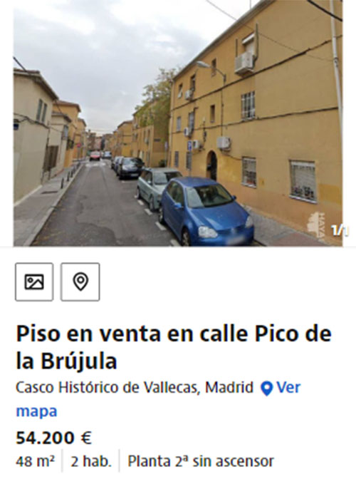 Piso en Madrid por 54.200 euros