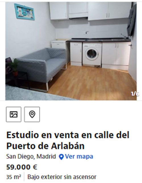 Piso en Madrid por 59.000 euros