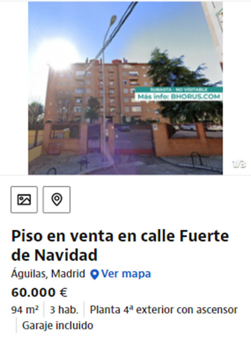 Piso en Madrid por 60.000 euros