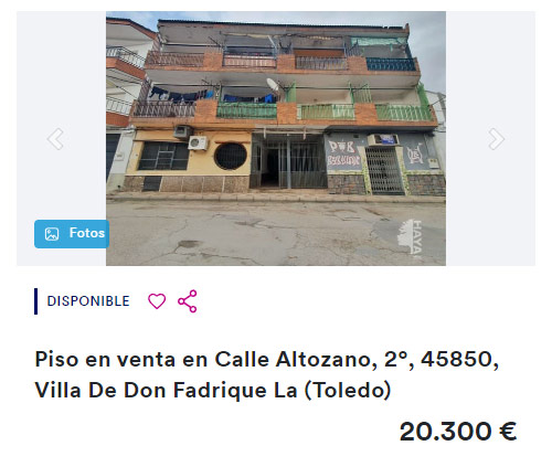Piso para reformar por 20.300 euros