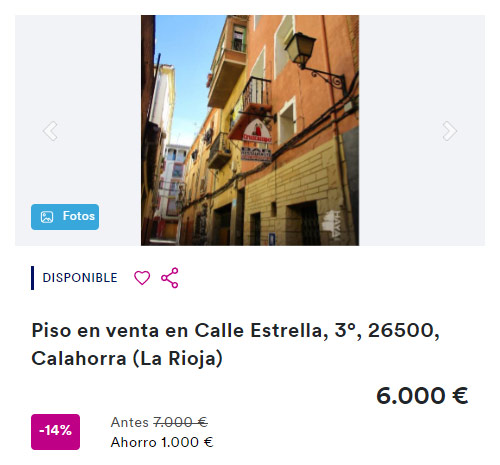 Piso para reformar por 6.000 euros