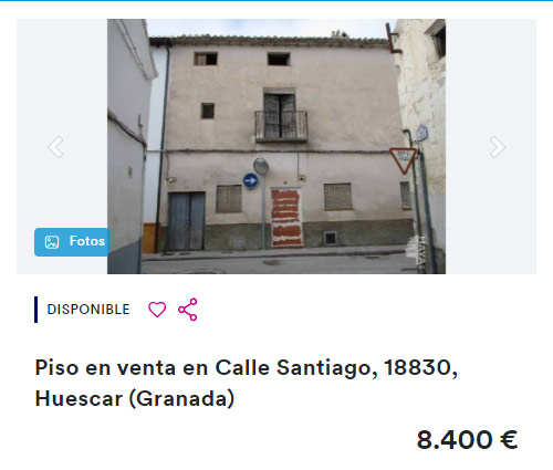 Piso para reformar por 8.400 euros en Granada