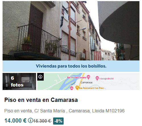 Piso en Solvia por 14.000 euros