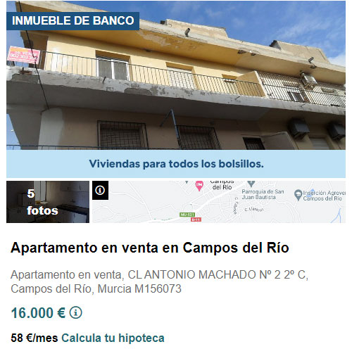 Piso en Solvia por 16.000 euros