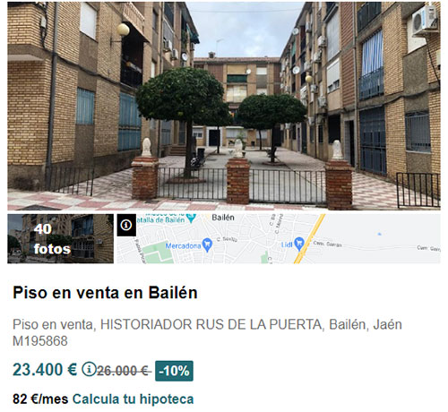 Piso a la venta en Solvia por 23.400 euros