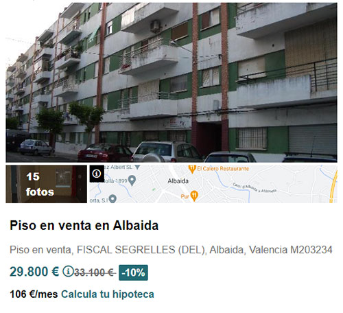 Piso a la venta en Solvia por 29.000 euros