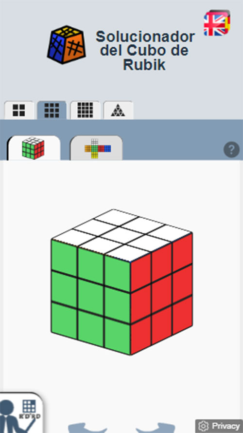 Web jugar cubo Rubik