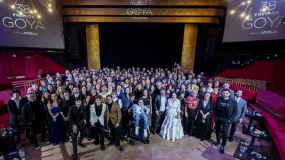 Fotografía grupal de todos los nominados a los Premios Goya 2024.