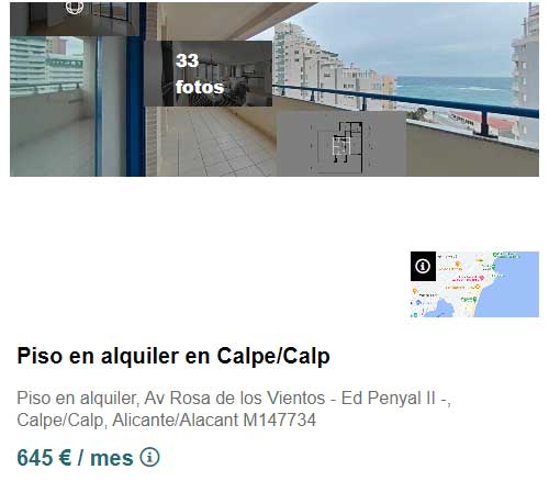 Piso de banco en alquiler por 654 euros al mes