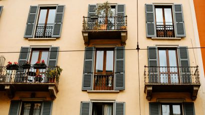 Balcones en una fachada