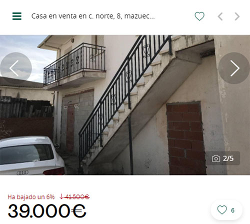 Casa cerca de Madrid por 39.000 euros