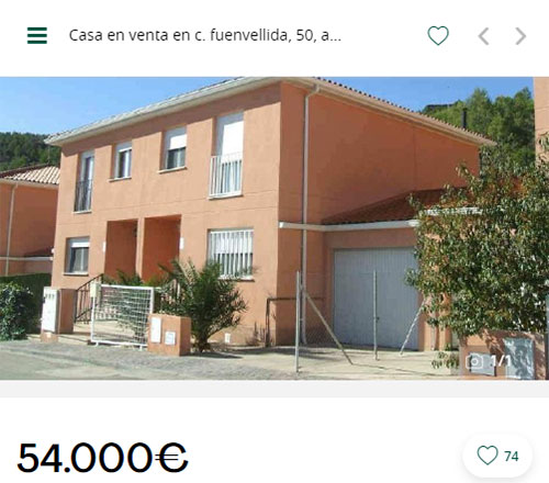Casa cerca de Madrid por 54.000 euros
