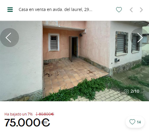 Casa cerca de Madrid por 75.000 euros