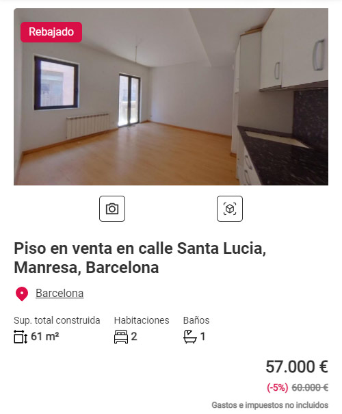 Pisos en Aliseda por 57.000 euros