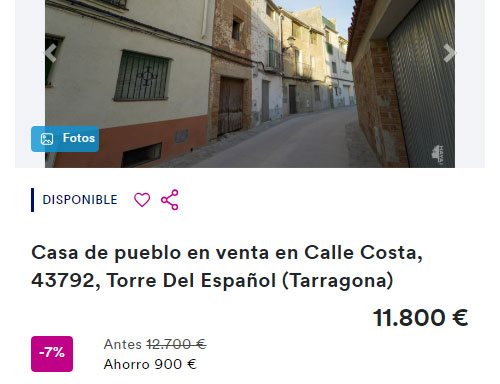 Casa en Cajamar por 11.800 euros