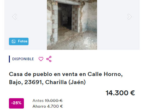 Casa en Cajamar por 14.300 euros