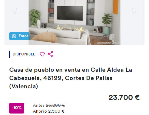 Casa en Cajamar por 23.700 euros