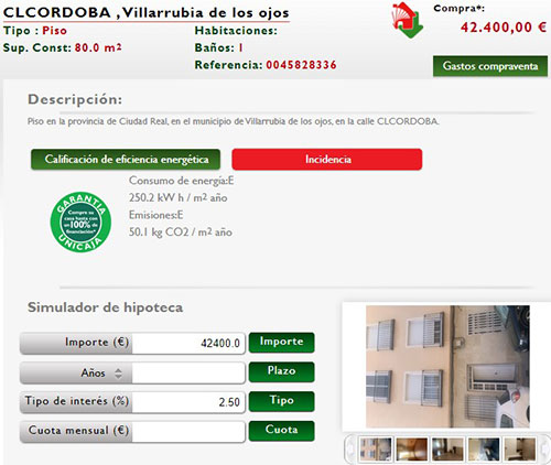Piso en Ciudad Real por 42.000 euros
