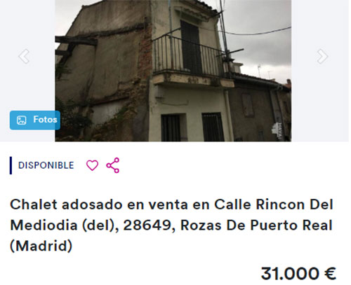 Piso en Madrid a la venta por 31.000 euros