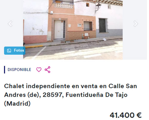 Piso en Madrid a la venta por 41.000 euros