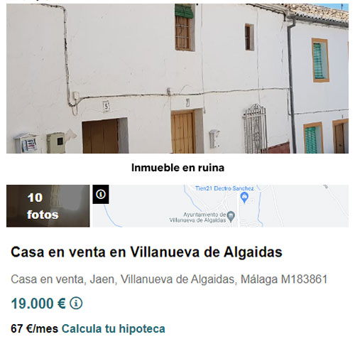 Casa en Málaga por 19.000 euros