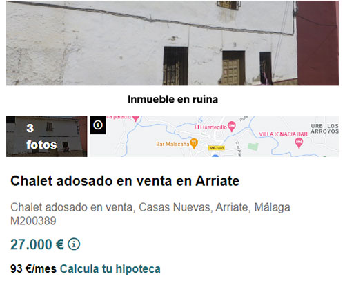 Casa en Málaga por 27.000 euros