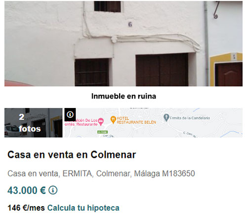 Casa en Málaga por 43.000 euros