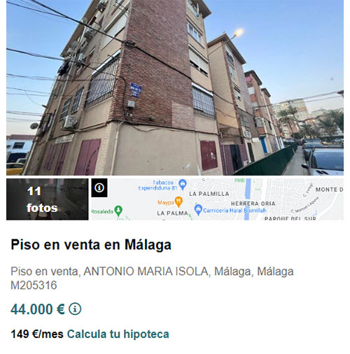 Casa en Málaga por 44.000 euros