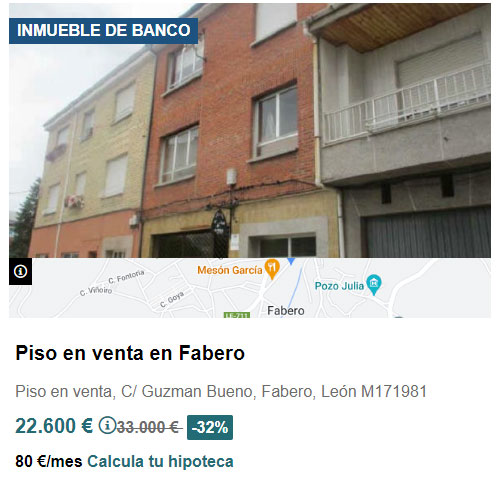 Piso con descuento en Solvia por 22.600 euros