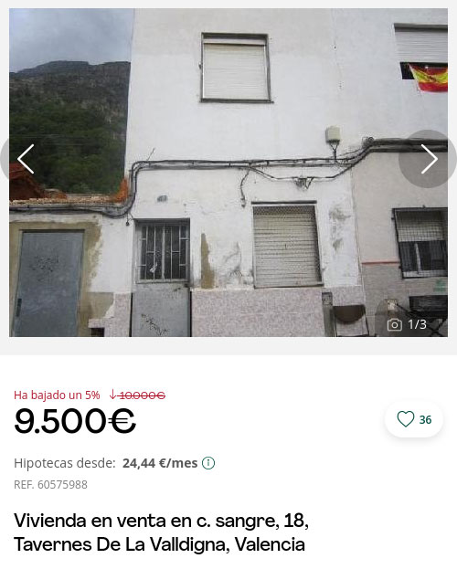 Piso en Valencia por 9.500 euros