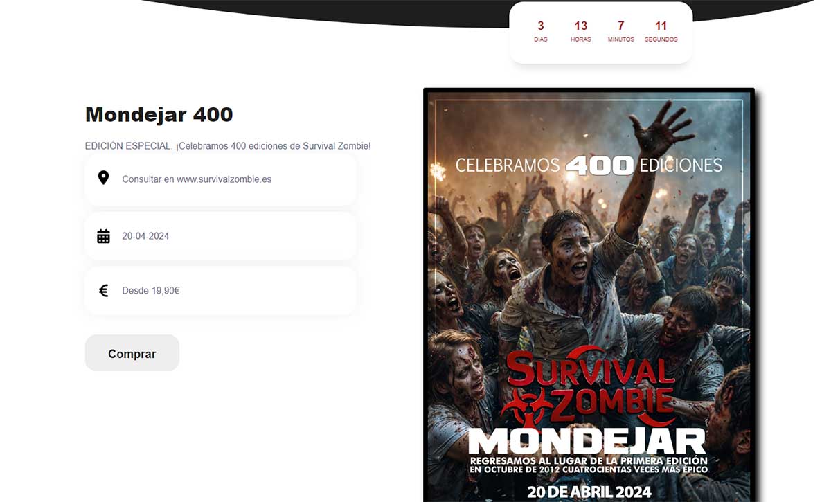 Comprar entradas Survival Zombie.
