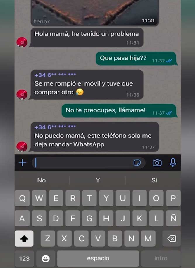 Así operan con la 'Estafa del hijo en apuros'.