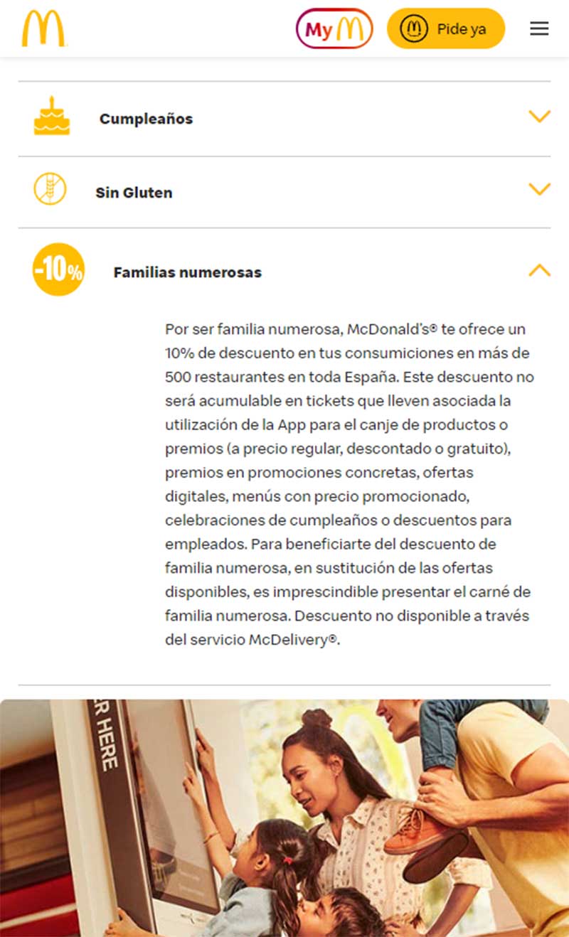 Descuento en McDonald's