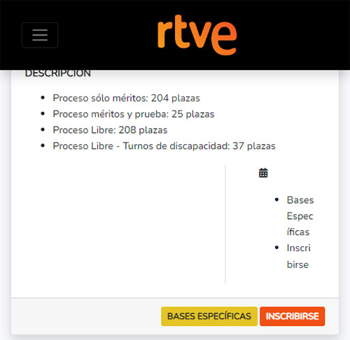 Inscribirse en una candidatura