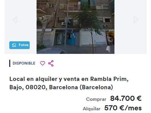 Alquiler de local en Haya por 570 euros al mes