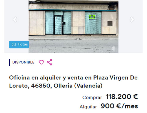 Alquiler de local en Haya por 900 euros al mes
