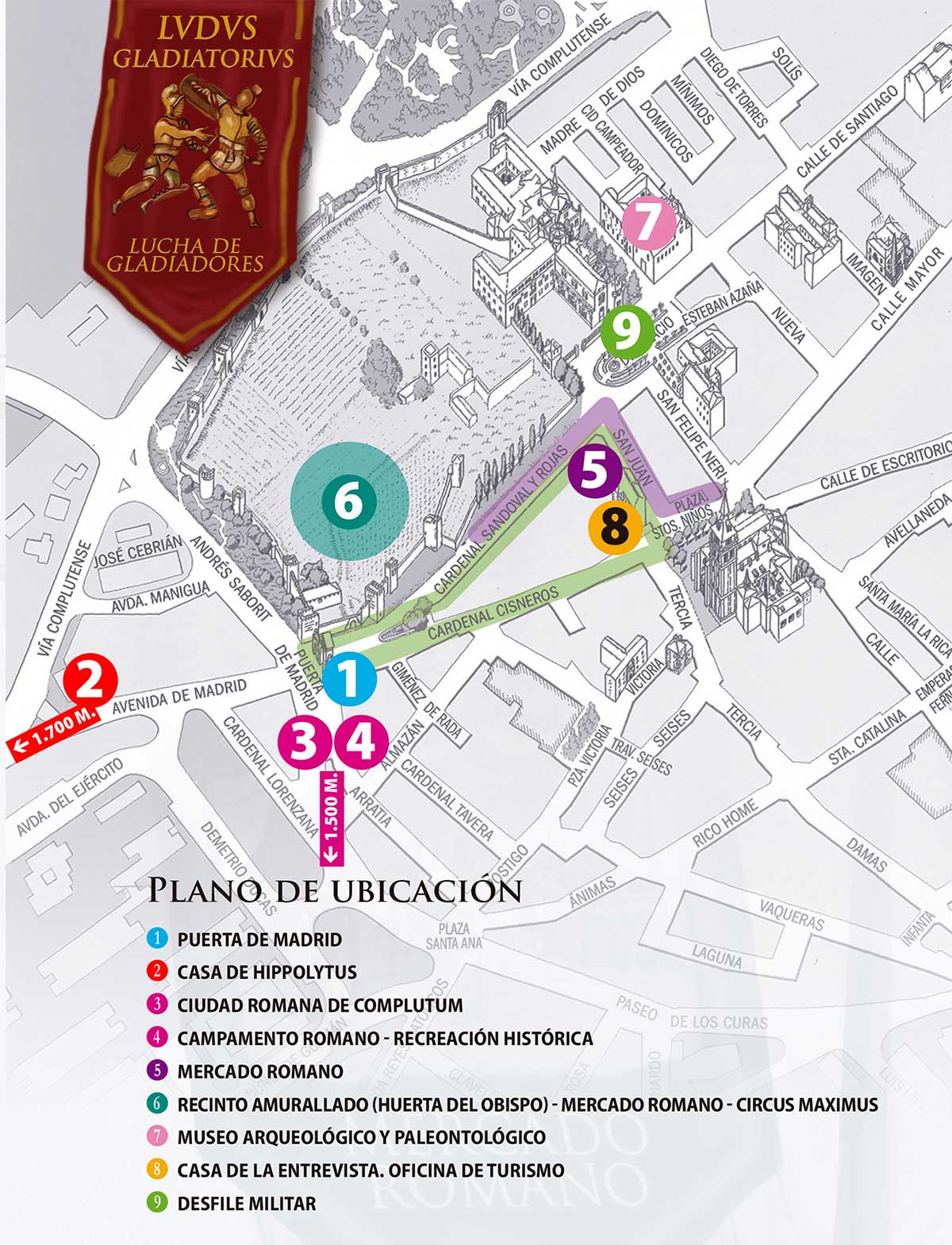 Mapa mercado romano