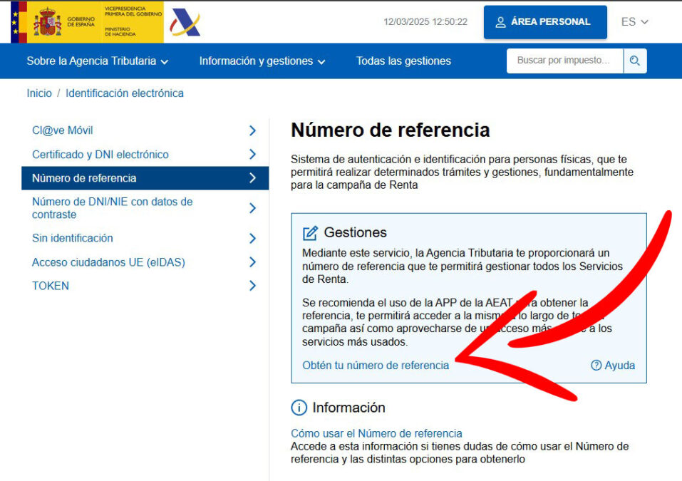 Cómo obtener el número de referencia para acceder y descargar el ...