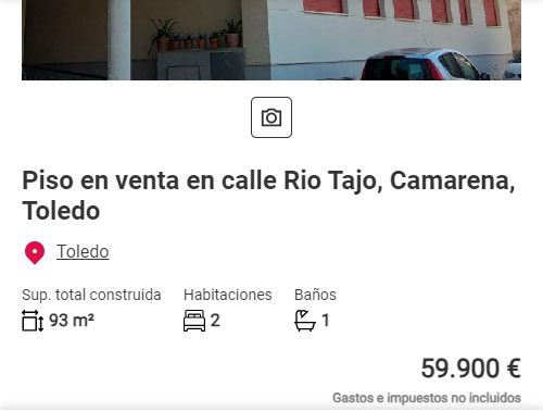 Piso con piscina en Aliseda por 59.000 euros